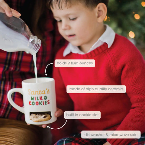 Santa’s Milk & Cookies Christmas Ceramic Mug