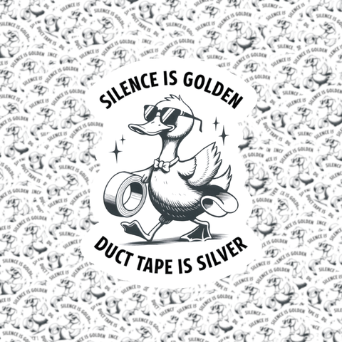 Silence is Golden Sticker