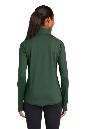 Embroidered Ladies Sport-Wick Stretch 1/4-Zip Pullover