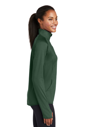 Embroidered Ladies Sport-Wick Stretch 1/4-Zip Pullover