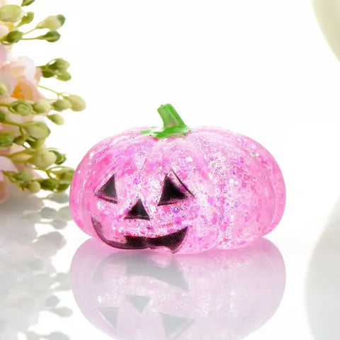 Glitter Pumpkin Slow Rise Squishy Toy