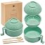 Microwave Noodle Bowl Set with Chopsticks, Spoon/knife, and Fork