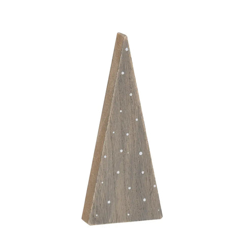 Medium Christmas Washed Wood Dotted Tree