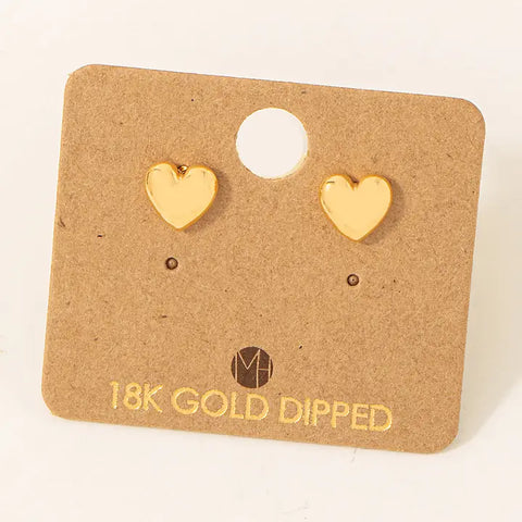 Mini Heart Stud Earrings