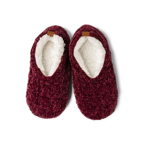 Britt’s Knits Beyond Soft Slippers (Wine Red)