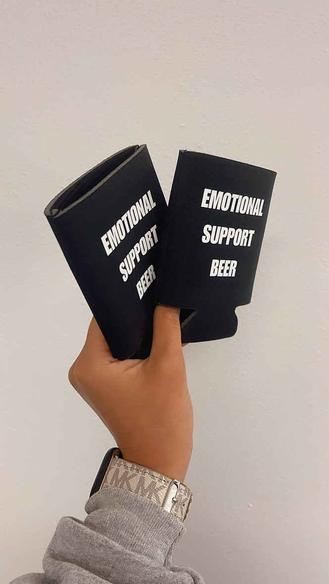 Emotional Support Beer Can Sleeve