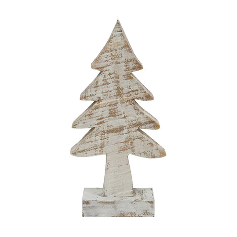 Distressed Wooden Tree 8 Inches