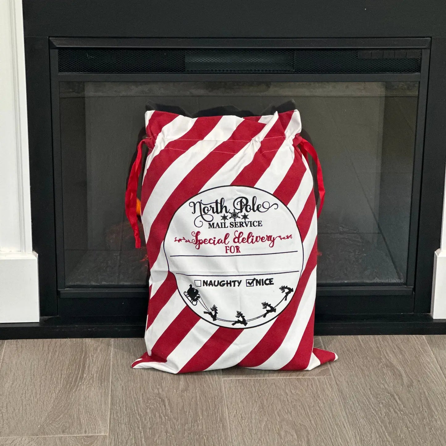 North Pole Special Delivery Santa Sack - Red