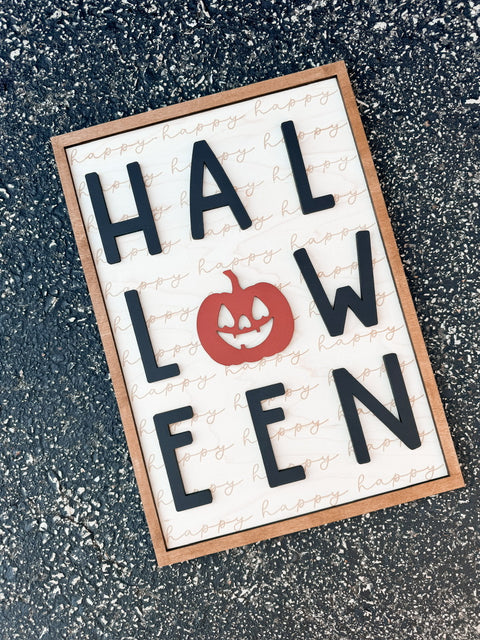 Happy Halloween Framed Sign