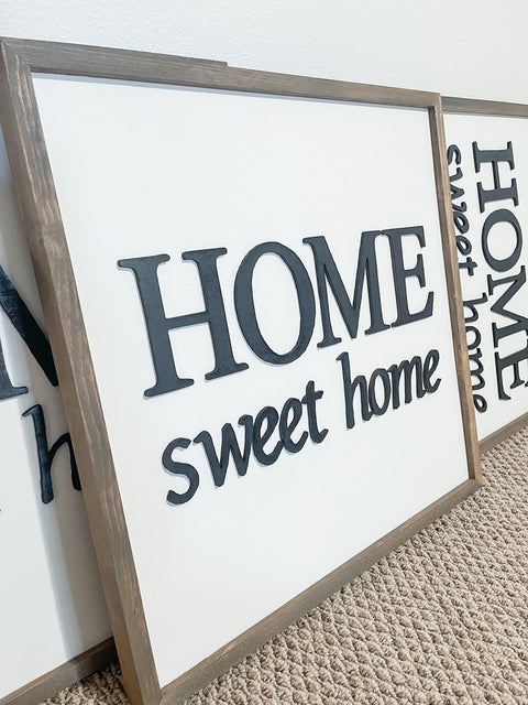 Home Sweet Home Framed Sign