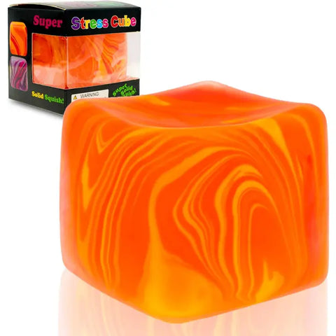 Marbled Color Cube Slow Rise Squishy