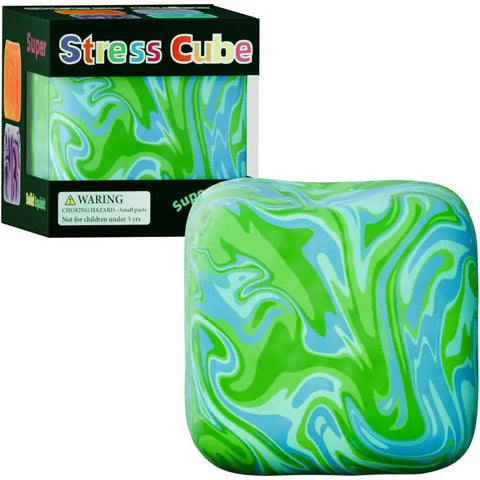 Marbled Color Cube Slow Rise Squishy