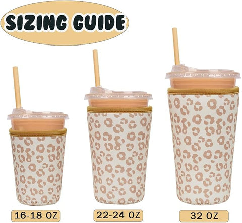 Leapord Print Cup Sleeve