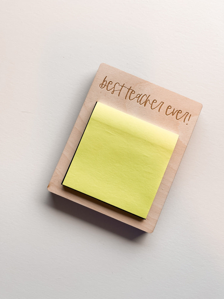 Teacher Sticky Note Holder