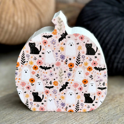 Pretty Pink Boo Pumpkin