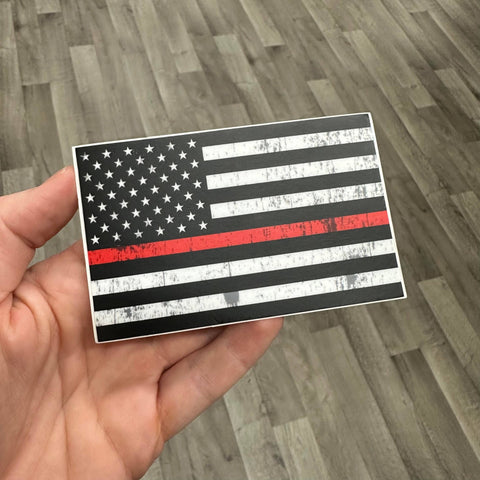 Thin Red Line Sticker