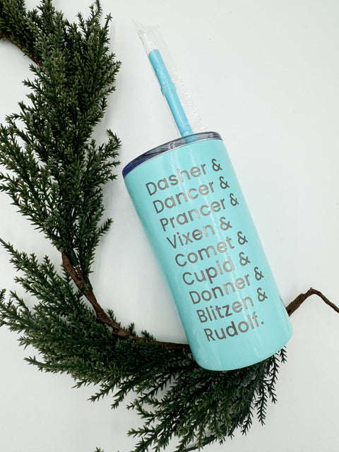 Dasher Dancer Prancer Tumbler