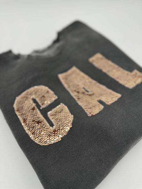 CAL Sequins Embroidered Crewneck