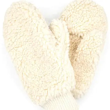 C.C Sherpa Mittens - Ivory