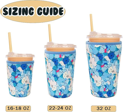 Misty Blossom Print Cup Sleeve