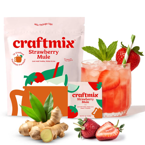 Strawberry Mule Cocktail Mixer - 12 Servings Multipack
