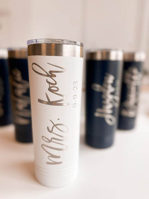 Bride's Custom Engraved Tumbler