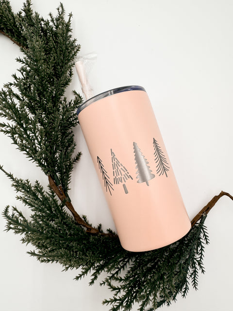 Hand Drawn Trees Tumbler