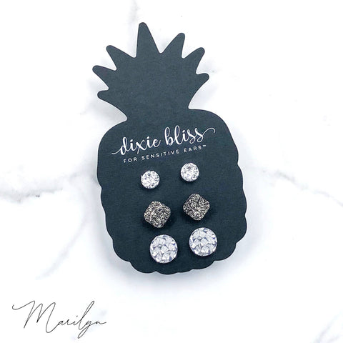 Marilyn 3-pack Stud Earrings