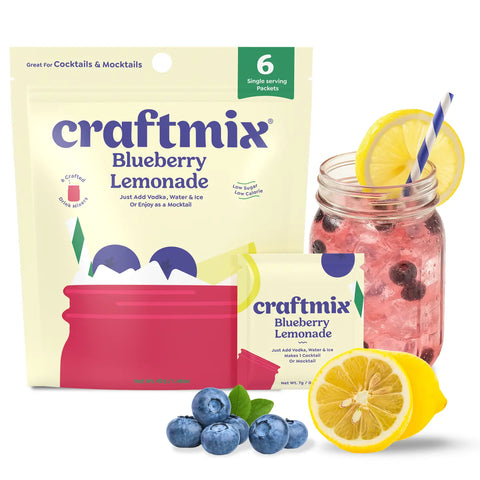 Blueberry Lemonade & Cocktail Mixer - 6 Servings Multipack