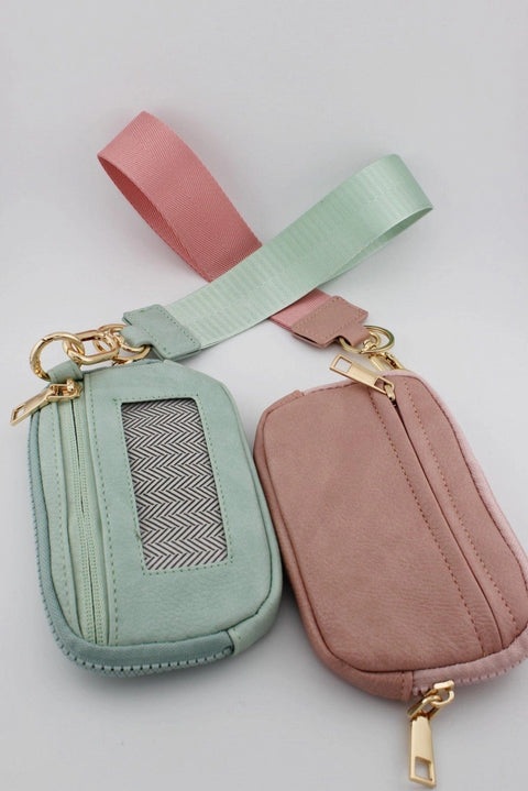 Wristlet Zip Wallet With ID Window