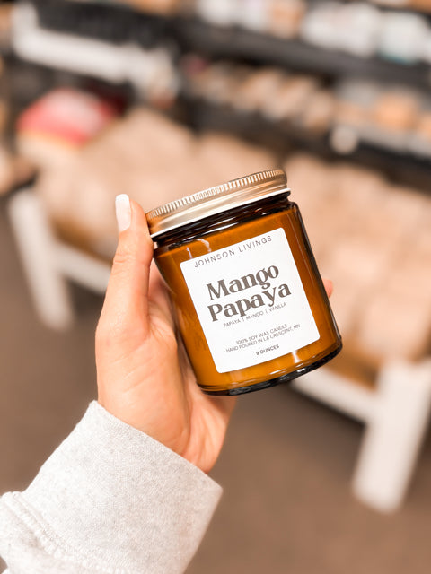 Soy Wax Candle | Mango Papaya
