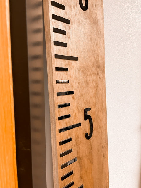 Wood and Acrylic Growth Chart