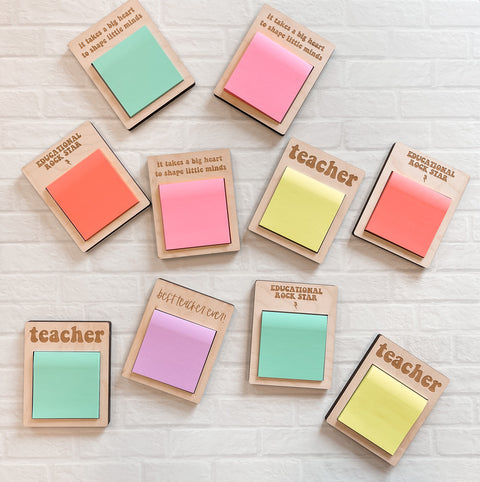 Teacher Sticky Note Holder