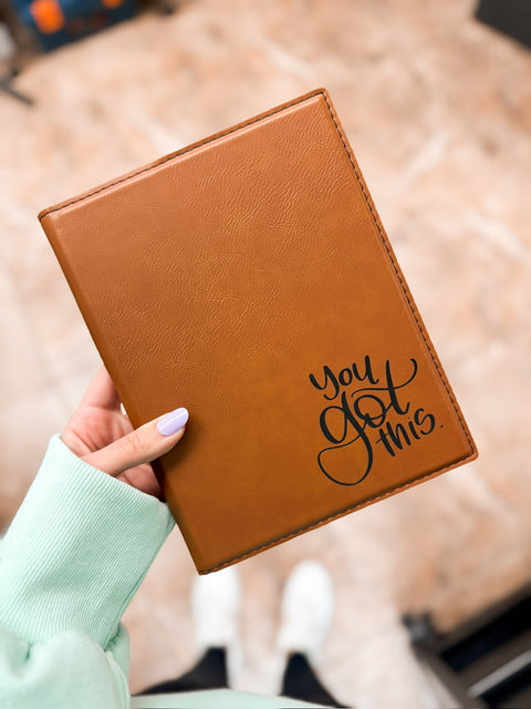 You Got This Leather Portfolio