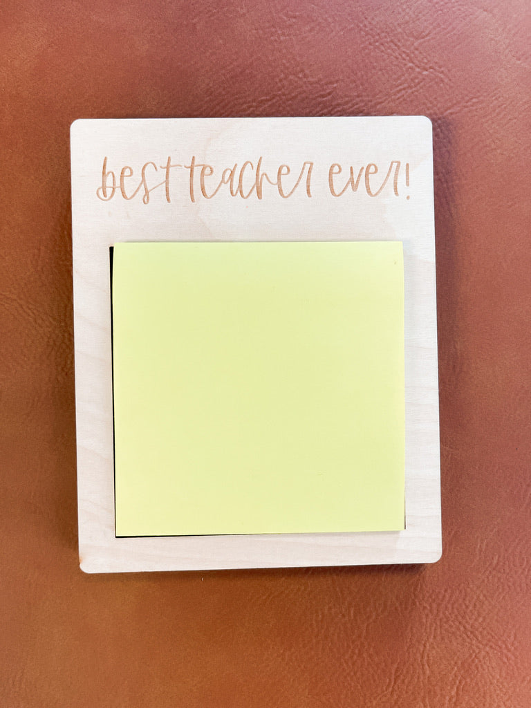 Teacher Sticky Note Holder