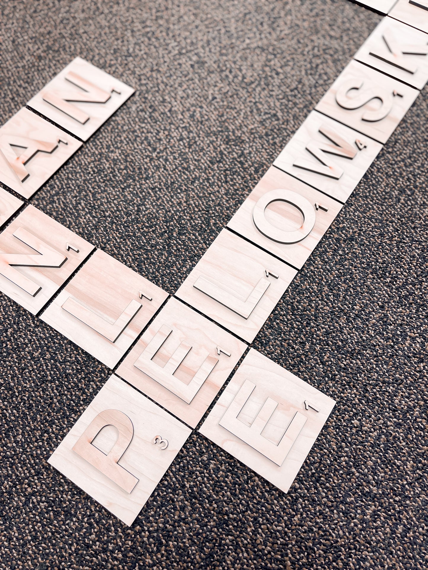 Scrabble Tiles Wall Sign