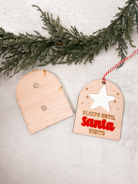 Sleeps Until Santa Mini Whiteboard