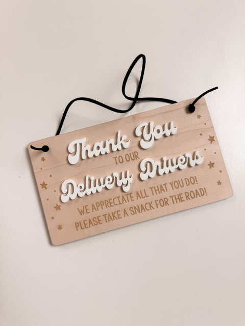 Thank You Delivery Drivers