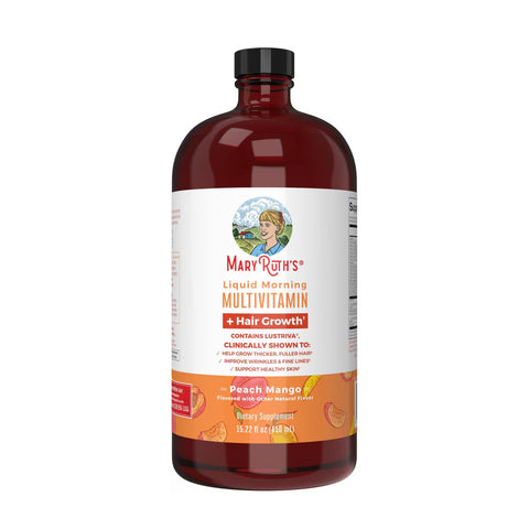 Liquid Morning Multivitamin + Hair  Growth (15.22 oz)