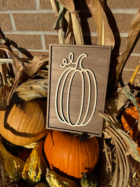 Skinny Framed Pumpkin