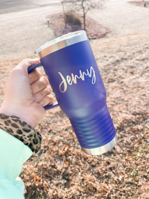 Personalized Name 20 Ounce Travel Tumbler