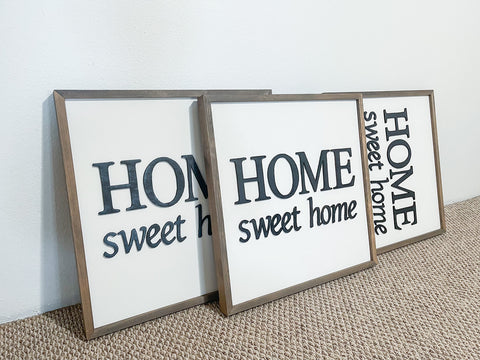 Home Sweet Home Framed Sign