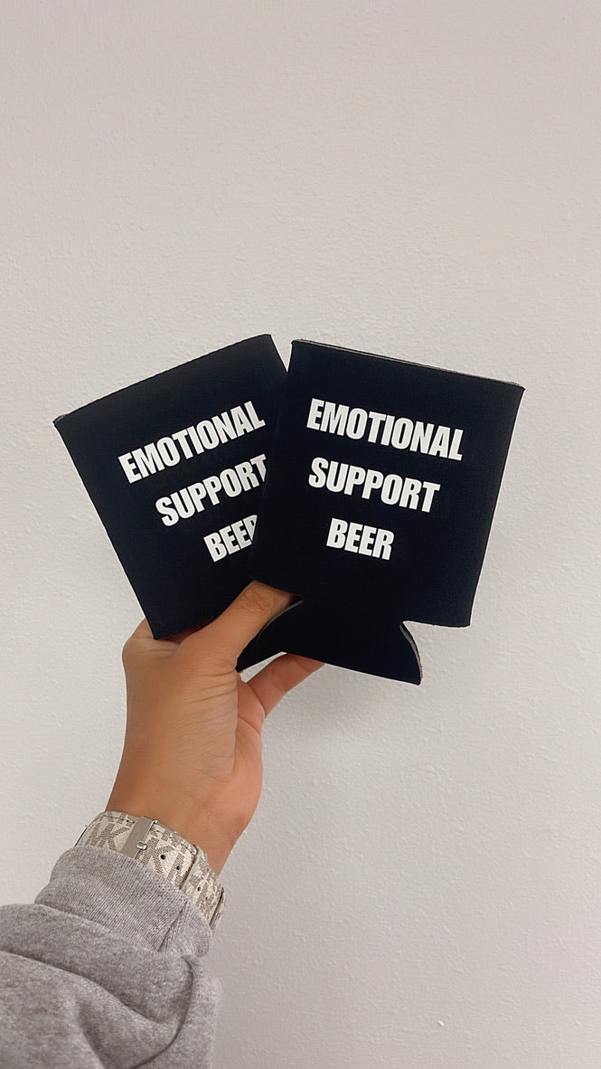 Emotional Support Beer Can Sleeve