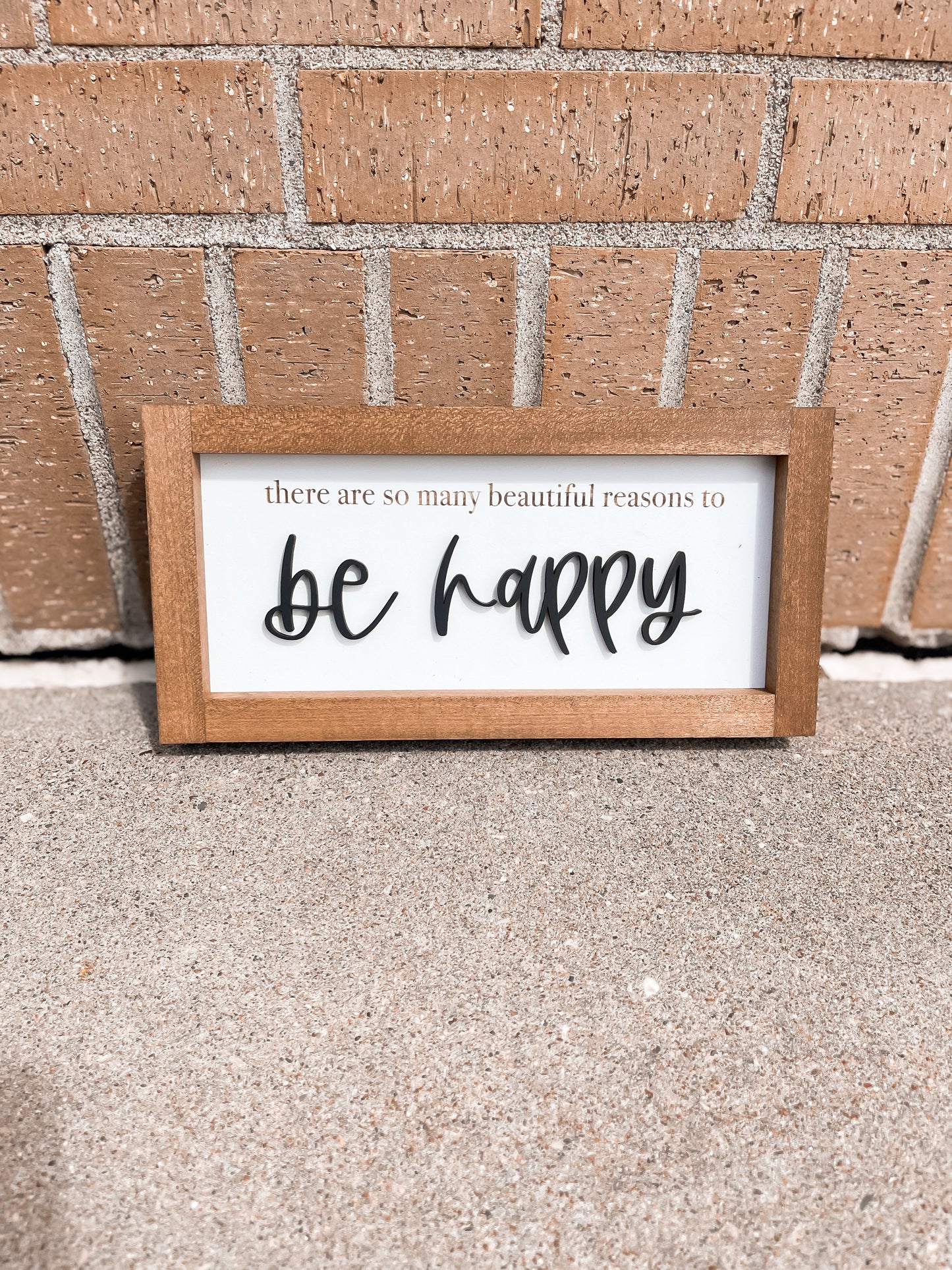 So Many Beautiful Reasons To Be Happy Framed Sign