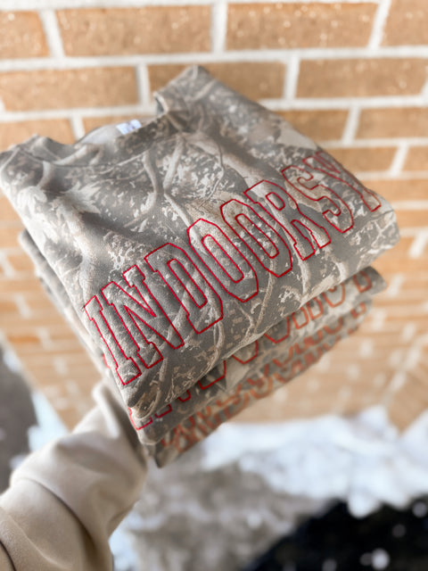 Indoorsy Deadwood Camo Crewneck