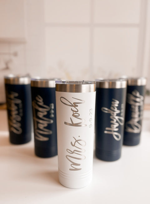 Bride's Custom Engraved Tumbler