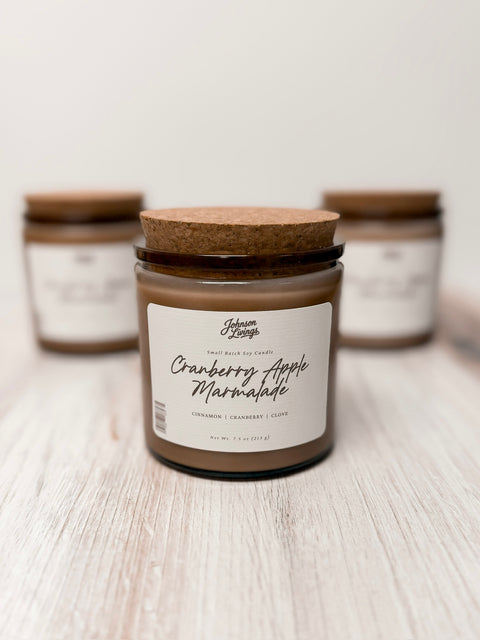 Soy Wax Candle | Cranberry Apple Marmalade