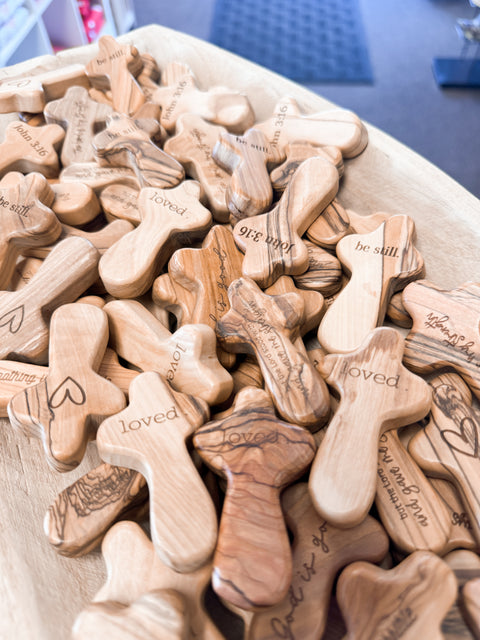 Wooden Pocket Crosses