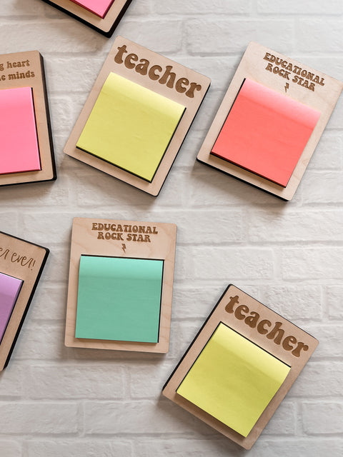 Teacher Sticky Note Holder