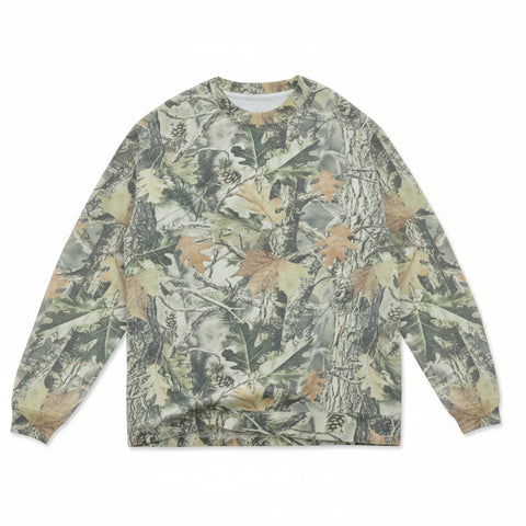 Vintage Woods Camo Oversized Box Long Sleeve - Blank